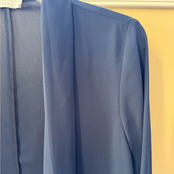 NWOT semi sheer navy blue “blazer”. - Picture 2 of 4